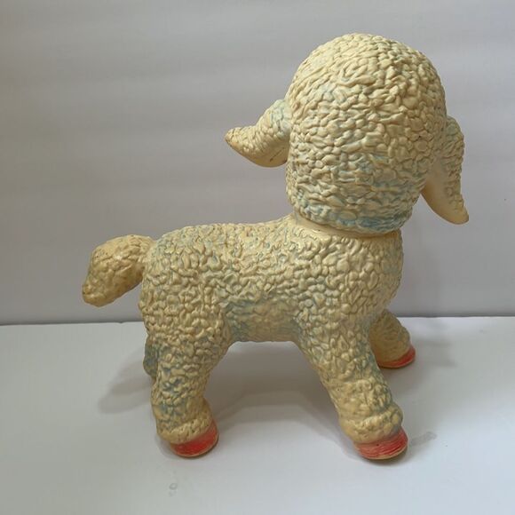 VINTAGE 60s THE‎ SUN RUBBER COMPANY TOY LAMB - Picture 3 of 8